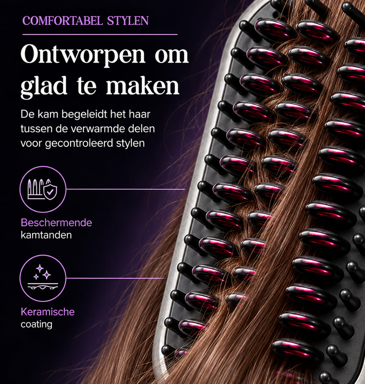 SwayTosh Silkøn Styla - Draadloze Stijlborstel - Met Beschermingskap