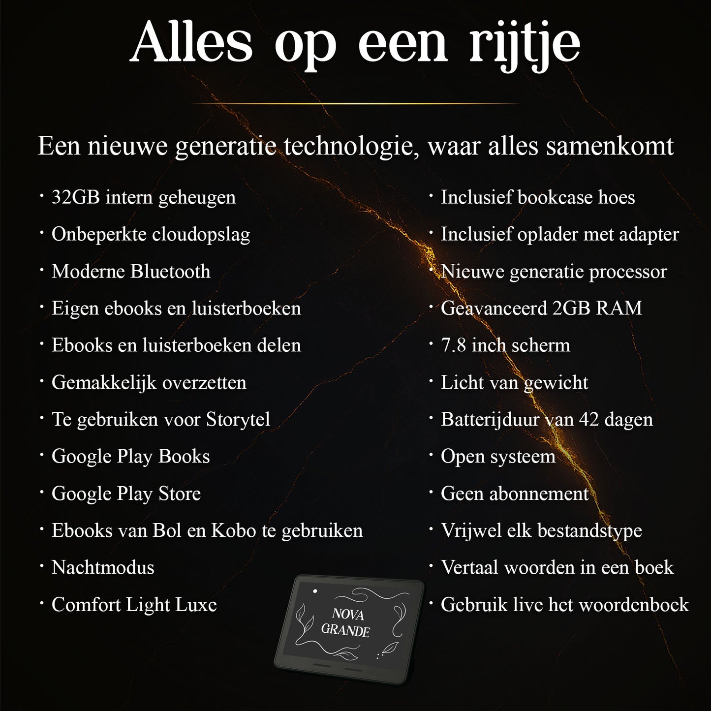 SwayTosh E-Reader NOVA GRANDE - 7.8 inch