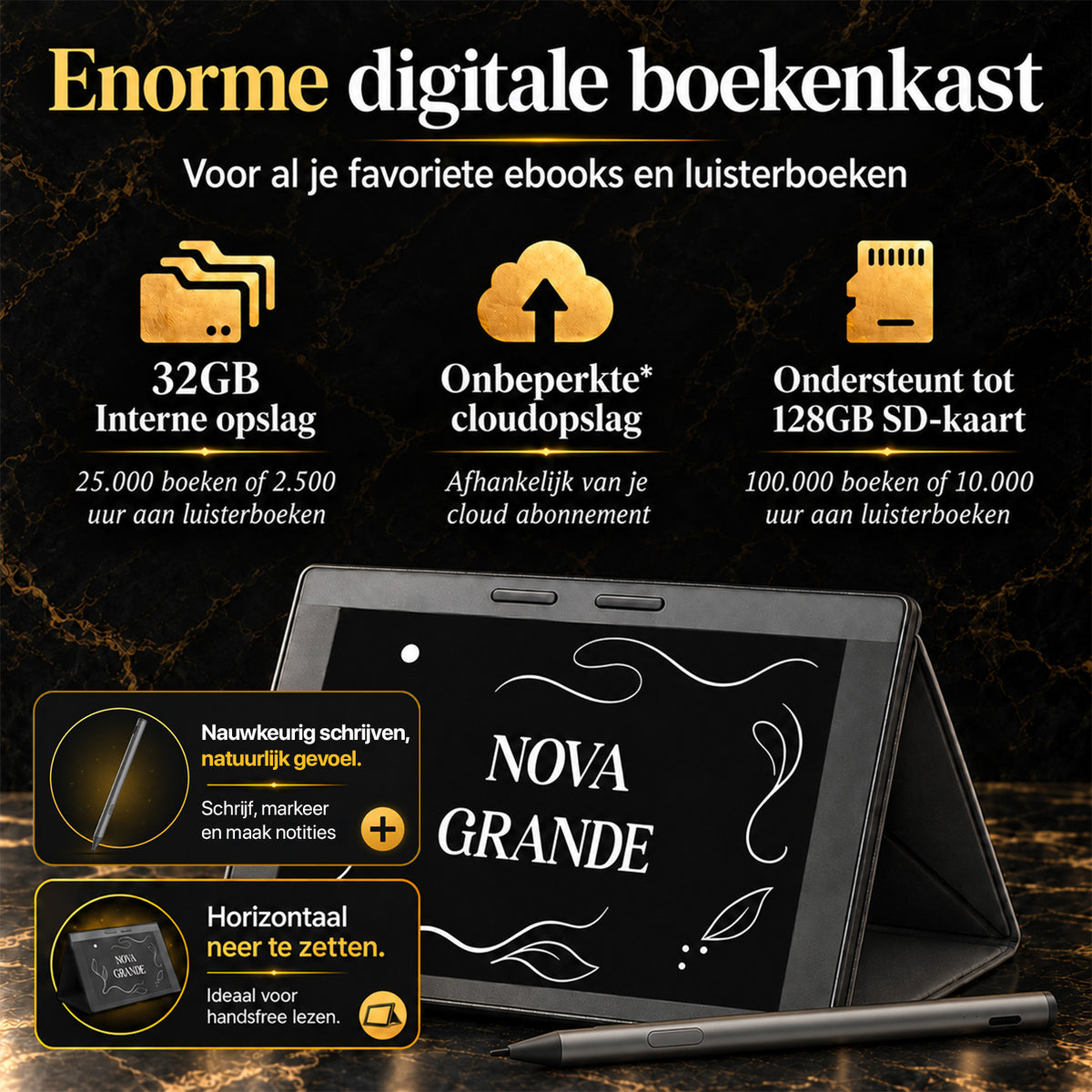 SwayTosh E-Reader NOVA GRANDE Met Stylus - 7 inch