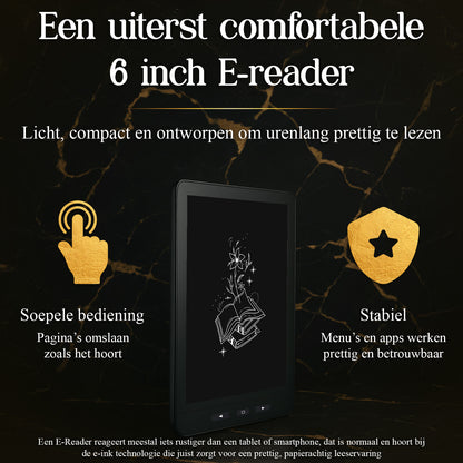 SwayTosh E-Reader NOVA SMART Met Luxe Hoes - 6 inch