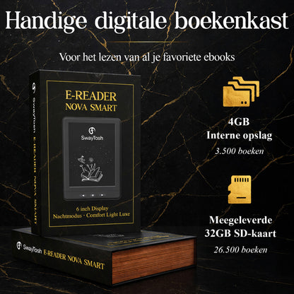 SwayTosh E-Reader NOVA SMART Met Luxe Hoes - 6 inch