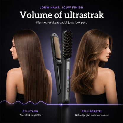 SwayTosh Silkøn Fuse 2-In-1 – Draadloze Stijlborstel En Stijltang
