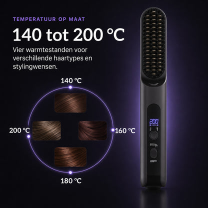 SwayTosh Silkøn Fuse 2-In-1 – Draadloze Stijlborstel En Stijltang
