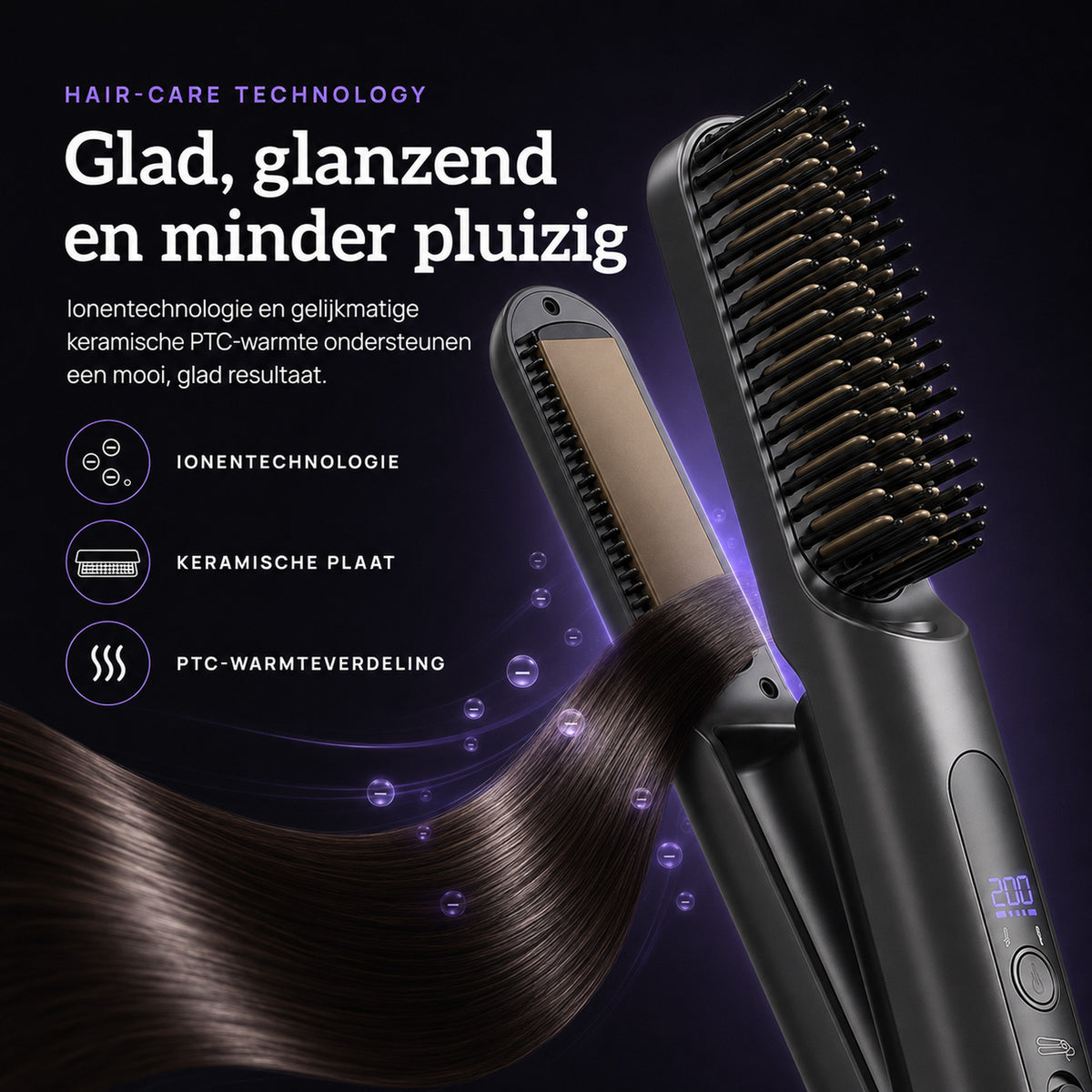 SwayTosh Silkøn Fuse 2-In-1 – Draadloze Stijlborstel En Stijltang