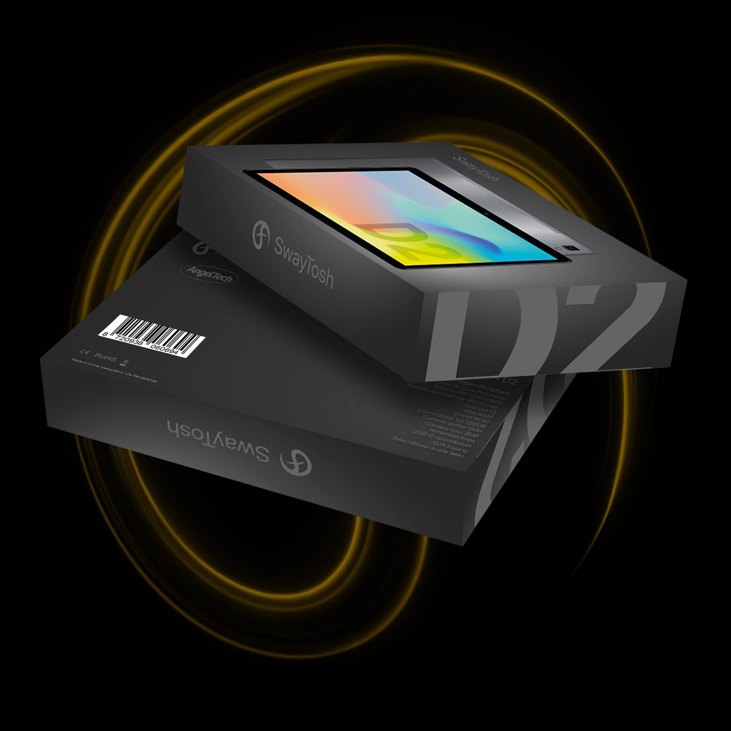 SwayTosh Tab D2 Met Keyboard Case