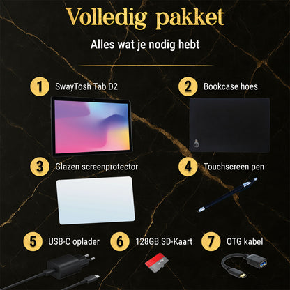 SwayTosh Tab D2 Met Keyboard Case