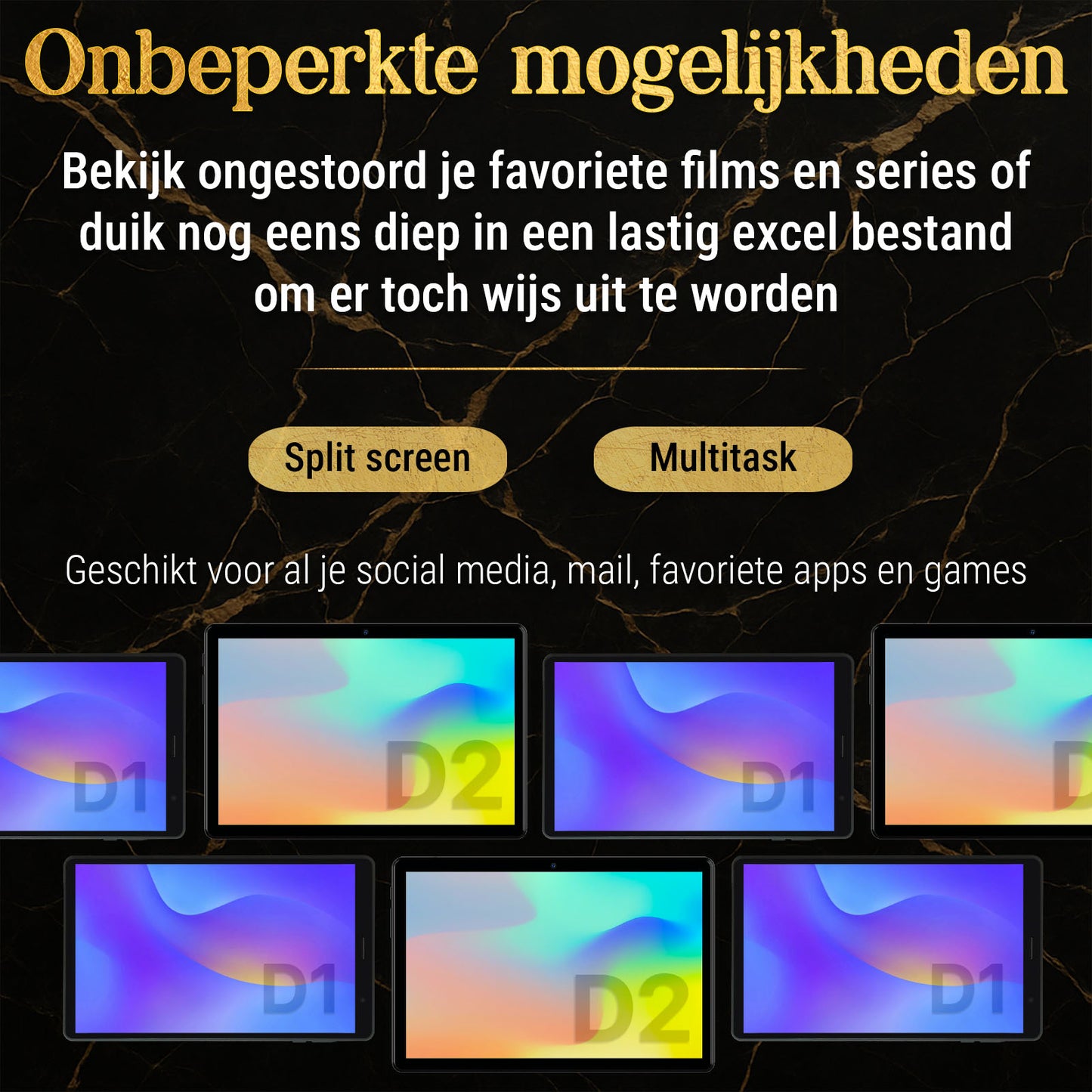 SwayTosh Tab D2 Met Keyboard Case